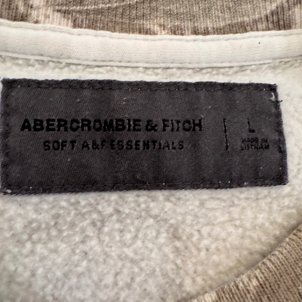 Abercrombie & Fitch Camo Soft Essentials Crewneck Sweatshirt Oversized Sz L - Picture 3 of 9